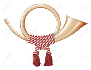 20654539-Messaggio-corno-simbolo-di-servizio-nazionale-postale-Archivio-Fotografico